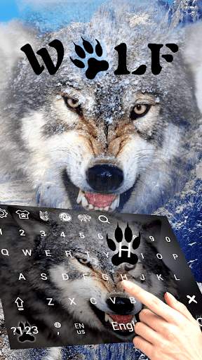 Wild Wolf Keyboard Theme screenshot 3