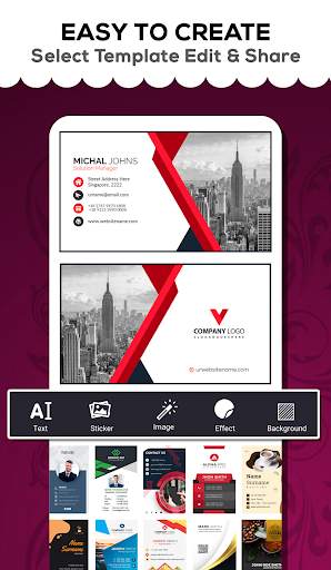 Video Business Card Maker: Visiting Card Maker screenshot 4