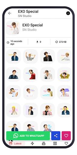 Kpop Idol Stickers for WhatsApp screenshot 6