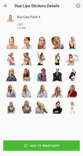 Dua Lipa Stickers App screenshot 5