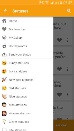 Statuses for Various Occasions screenshot 6