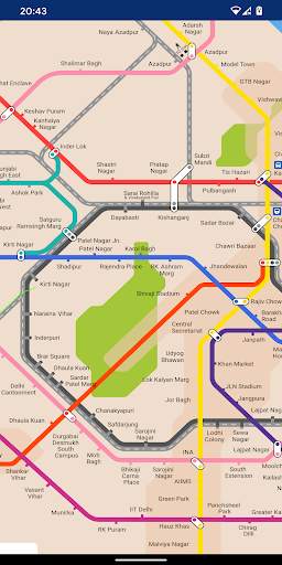 Delhi Metro Map (Offline) 2 تصوير الشاشة