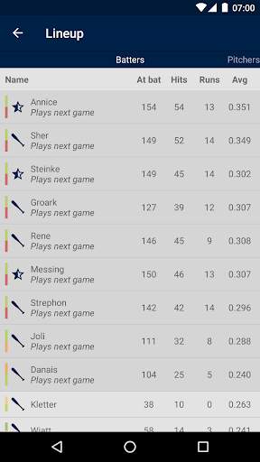 Baseball Legends Manager 2017 screenshot 4