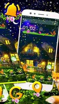 Dreamy Night Fox Live Theme🏠 screenshot 2