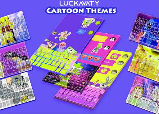 Cartoon Keyboard GIFs, Stickers, Themes, Kaomoji screenshot 1