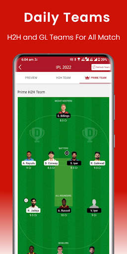 PP11 - Fantasy Team Prediction screenshot 1