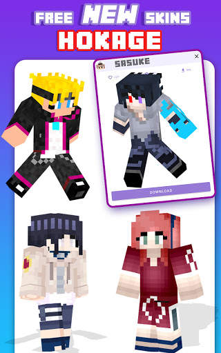 Skins Addon Map&Shader Naruto For MCPE 2021 screenshot 4