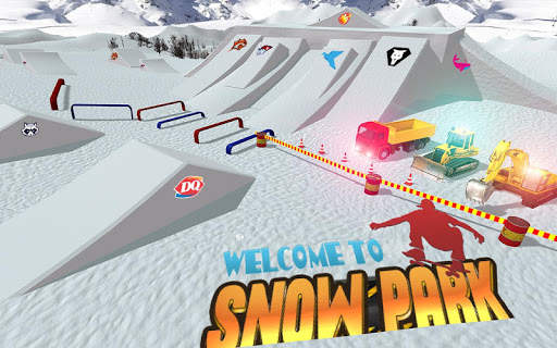 Snow Park Downhill Bulldozer Construction games screenshot 15
