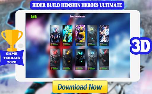 Rider Fighters Build Henshin Legend Ultimate 3D screenshot 3
