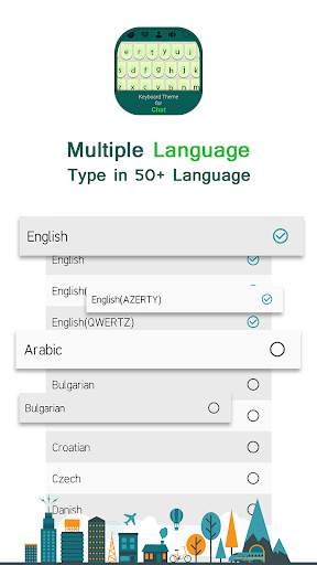 Keyboard theme for chat 6 تصوير الشاشة