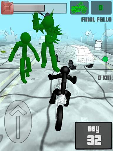 Stickman Zombie: Motorcycle Ra screenshot 18