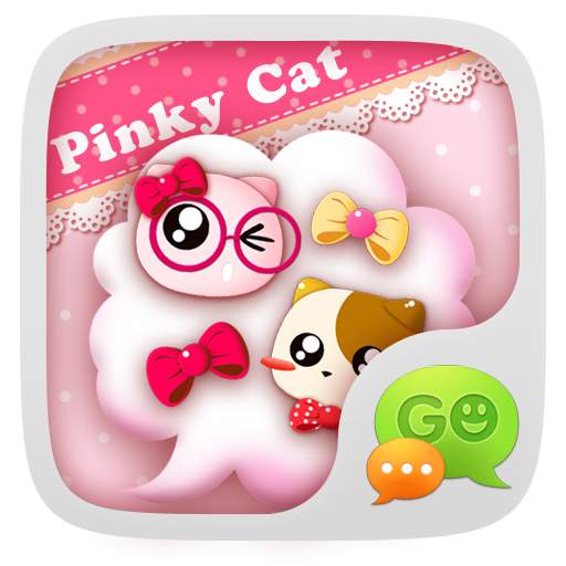 GO SMS PRO PINKYCAT THEME v1.0