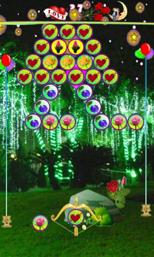 The bubbles and roses – Free game for android screenshot 1