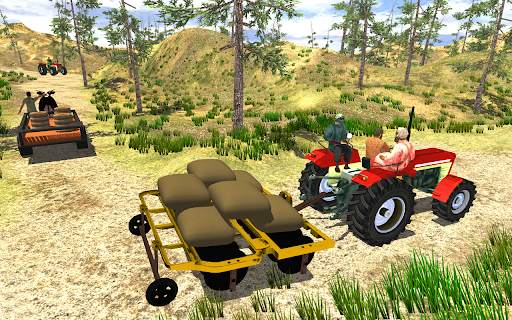 Tractor Driving Simulator Offroad Tractor Trolley screenshot 4