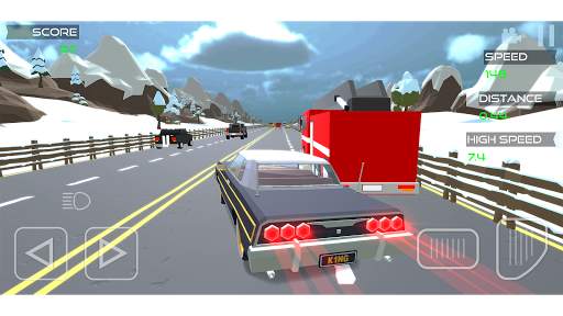 Polygon Traffic Racer 3D: Highspeed Highway Games 2 تصوير الشاشة
