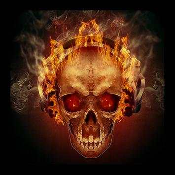 Fire Skull Theme for CM Launch screenshot 1