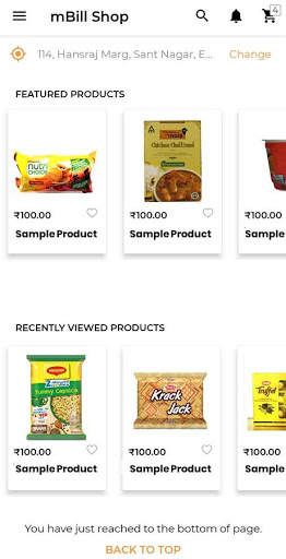 mBill Shop - Buy From Local Retailers screenshot 1