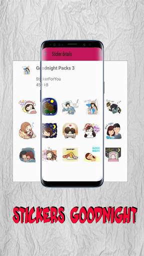 StickerApps: Good Night Sticker 4 تصوير الشاشة