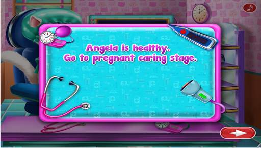 kittie Pregnant check up - ema pregnancy cat games screenshot 3