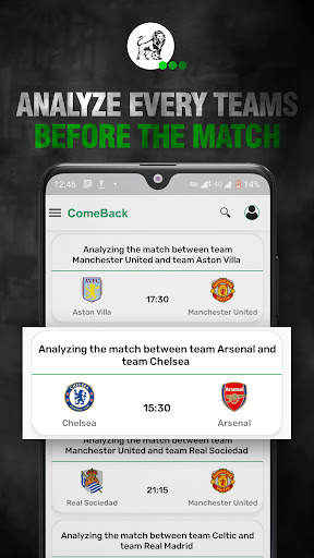 Comeback | Soccer Live Scores screenshot 3