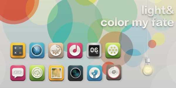 Light color GO Launcher Theme screenshot 6