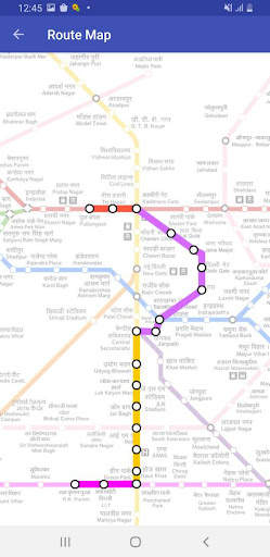 Delhi Metro Route Map And Fare screenshot 3