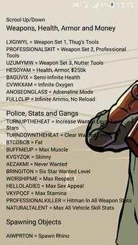 GTA SA Cheats screenshot 2