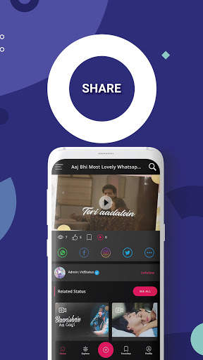 VidStatus : Full Screen Snack Video Status Lyrical screenshot 4