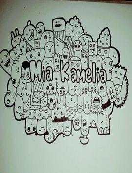 Easy Steps to Draw Doodle Art Names screenshot 6