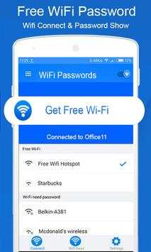 Free Wifi Password - Wifi Connect & Password Show screenshot 1