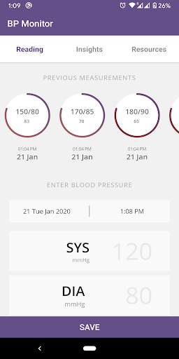 BP Monitor App screenshot 1