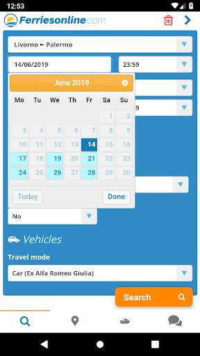 Ferries online screenshot 1