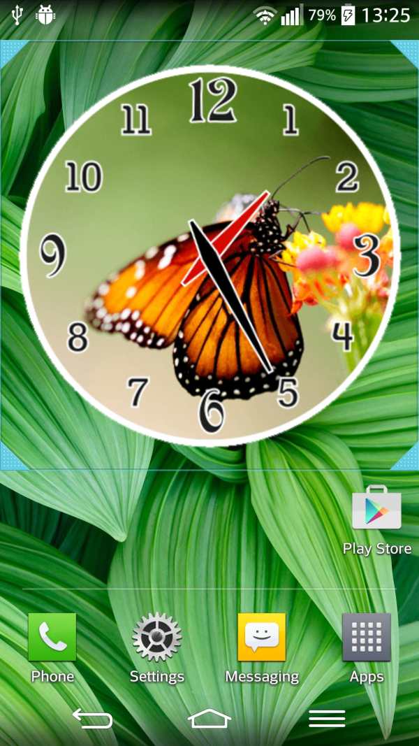 Spring Flowers Clock скриншот 5