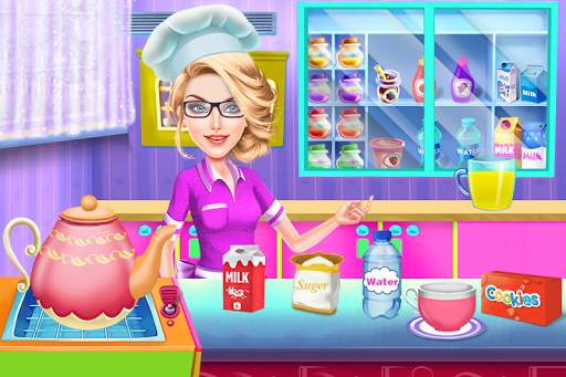 School Kids Cooking Breakfast screenshot 5