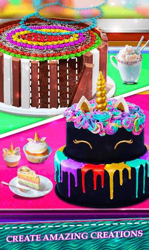 Real Cakes Cooking Game! Rainbow Unicorn Desserts screenshot 3