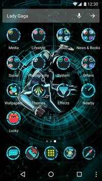 Blue Tech Theme for Android Free screenshot 2