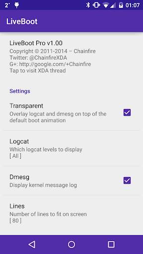 [root] LiveBoot screenshot 1