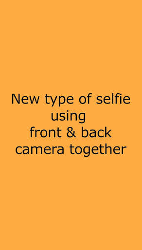 Front Back Camera - Dual Selfie Camera screenshot 1