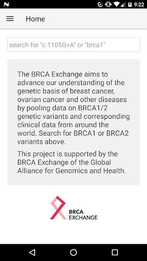 BRCA Exchange screenshot 1