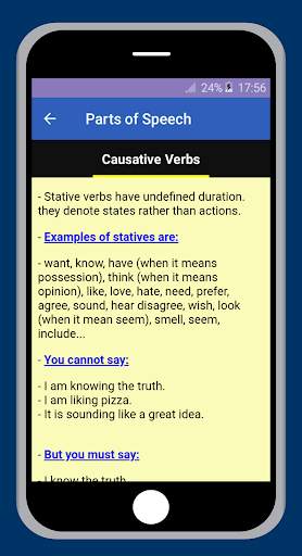 English Grammar - Parts Of Speech скриншот 6