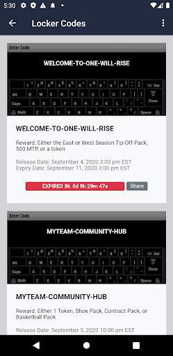 Locker Codes screenshot 3