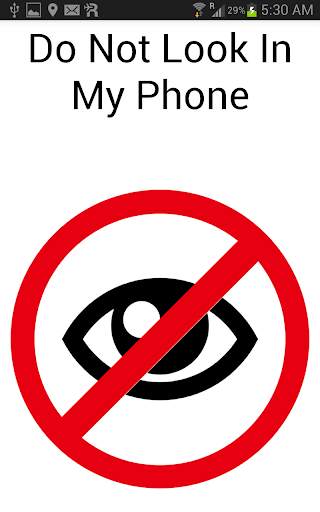 Don't Look At My Phone Free screenshot 1