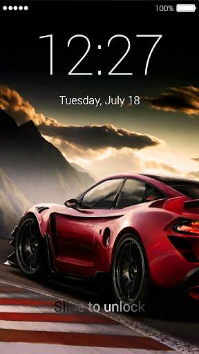 Street Racing Password Lock Screen 3 تصوير الشاشة