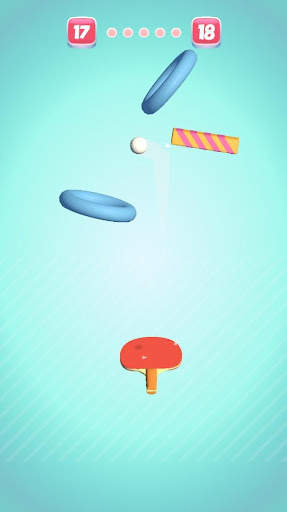 Hit Pong: Ping-Pong Racket, Ball and Hoops - Rings screenshot 1