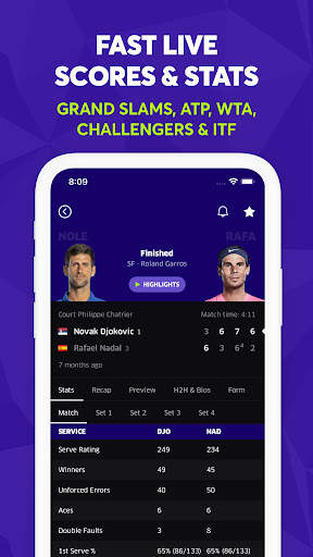 TNNS: Tennis Live Scores screenshot 1