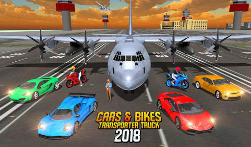 Cargo Airplane: Car Transporter Truck Driving Game screenshot 9