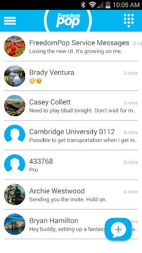 FreedomPop Messaging Phone/SIM screenshot 1