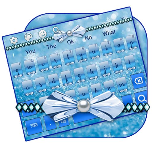 Cute Glitter Bow Keyboard icon