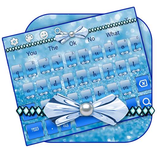 Cute Glitter Bow Keyboard 10001002