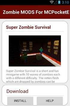 Zombie MODS For MCPocketE screenshot 4